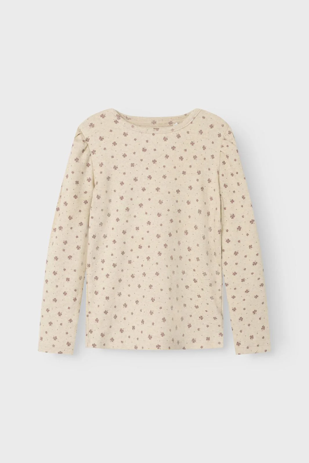 Name It - Nmfnoella Ls Slim Top - 4723915 Peyote Melange - Image 4