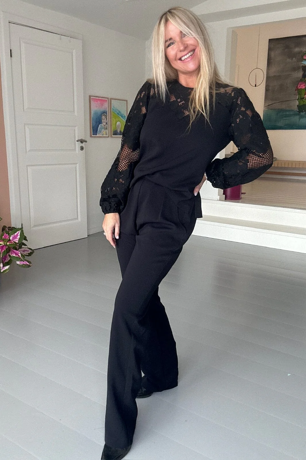 Neo Noir - Antonia Crepe Jumpsuit - Black - Image 3
