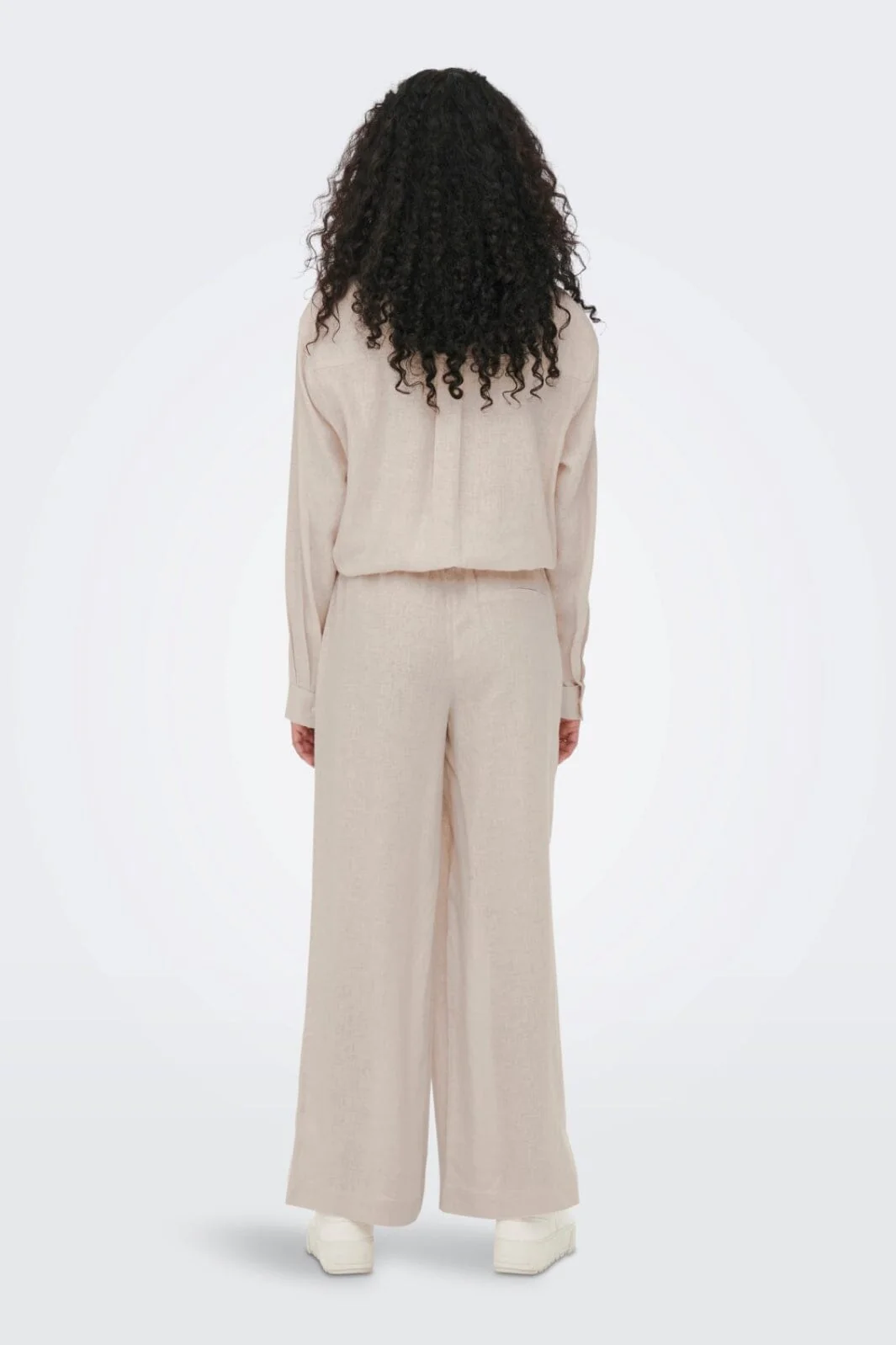 Only - Onltokyo Linen Blend Pant - 3996929 Moonbeam - Image 5