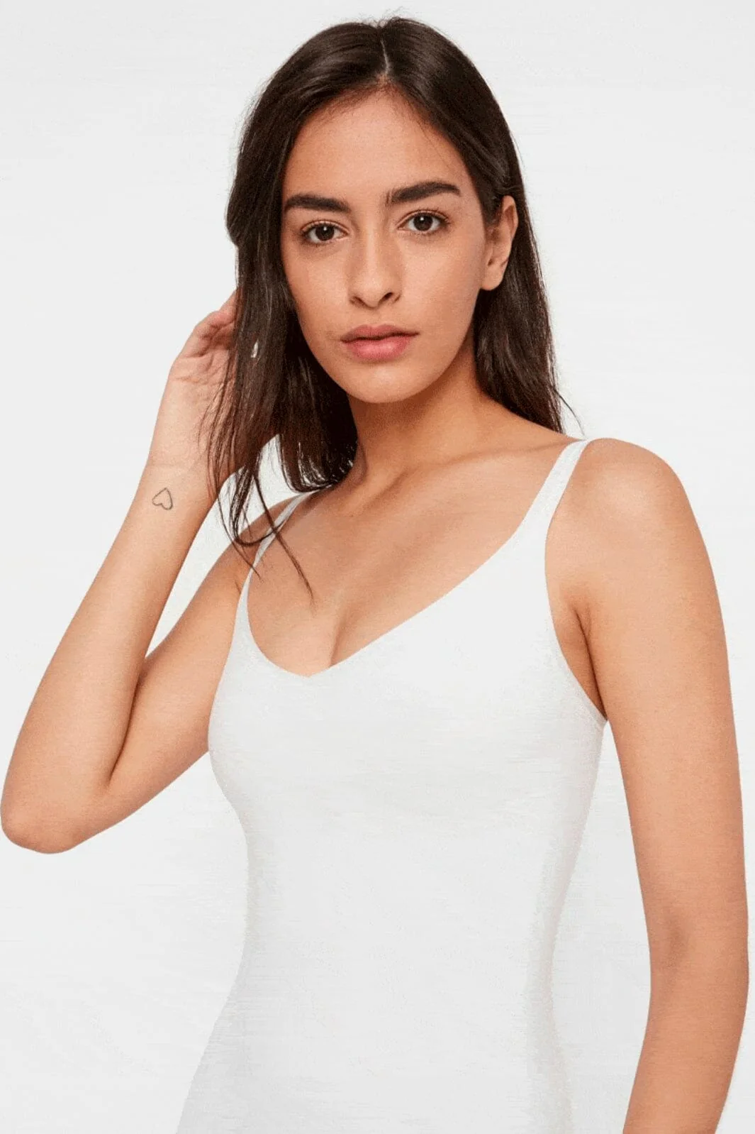 Pieces - Pcballroom Long Singlet - White - Image 3