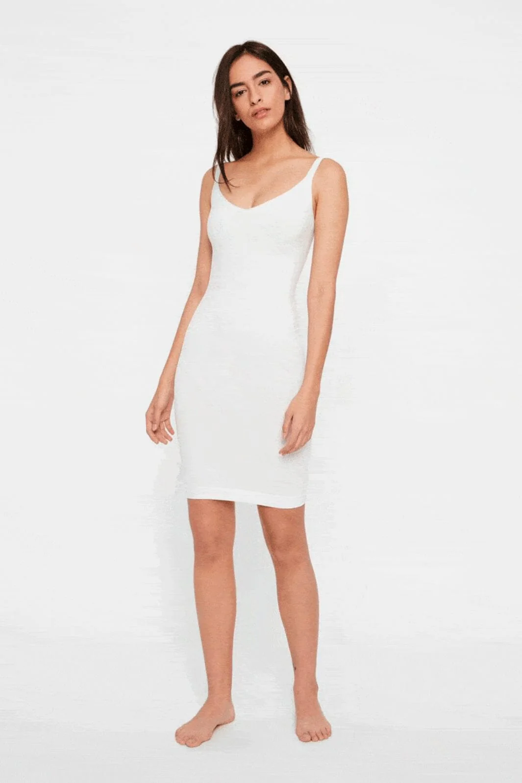Pieces - Pcballroom Long Singlet - White - Image 5